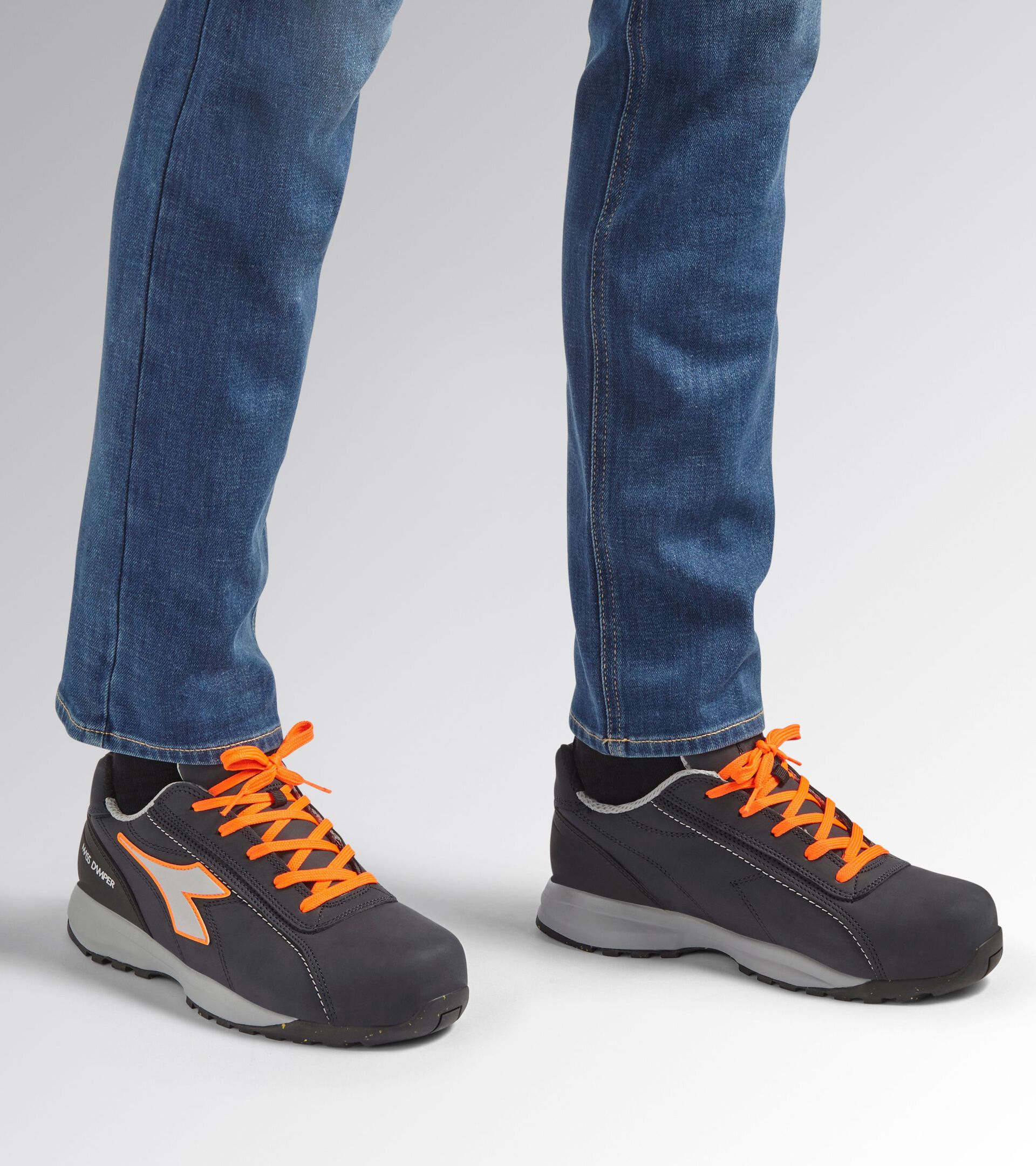 GLOVE MDS LOW S3S BLU SCURO/ARANCIO FLUO