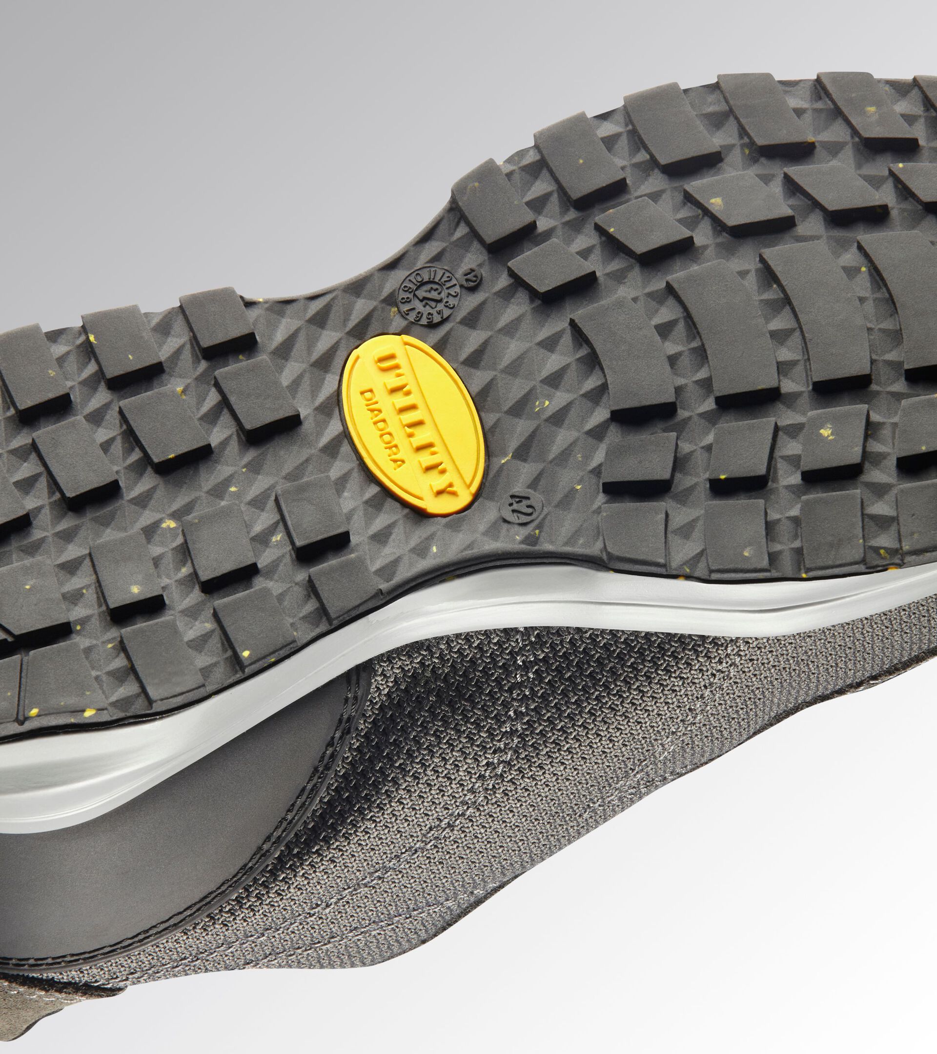 GLOVE MDS TEXT LOW S1PS FO HRO SR GRIGIO CARBONE/VERDE FLUO