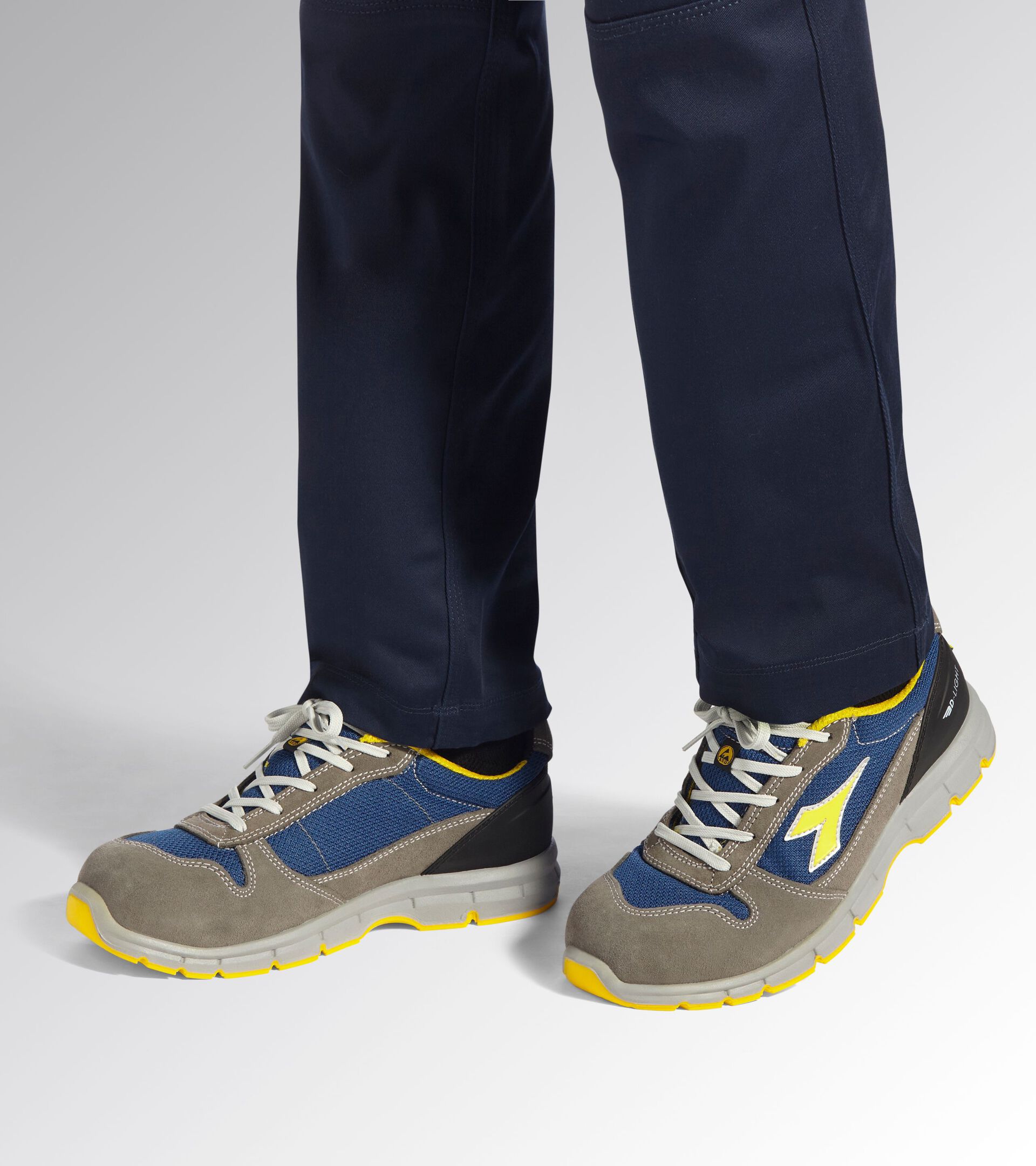 RUN TEXT LOW S1PS GRIGIO CASTELLO/BLU INSEGNA