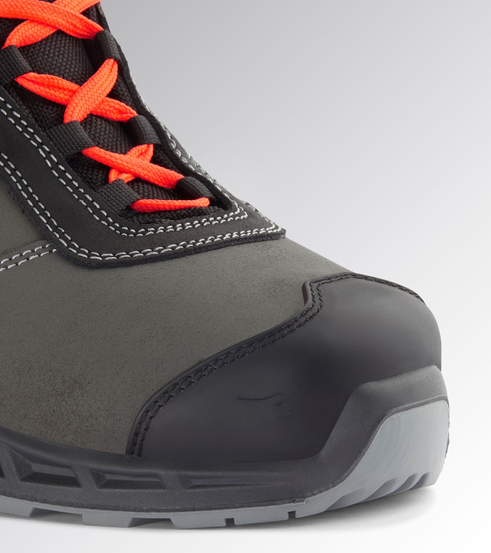 SHARK STABLE IMPACT LEATHER MID S3S NERO/ROSSO FLUO