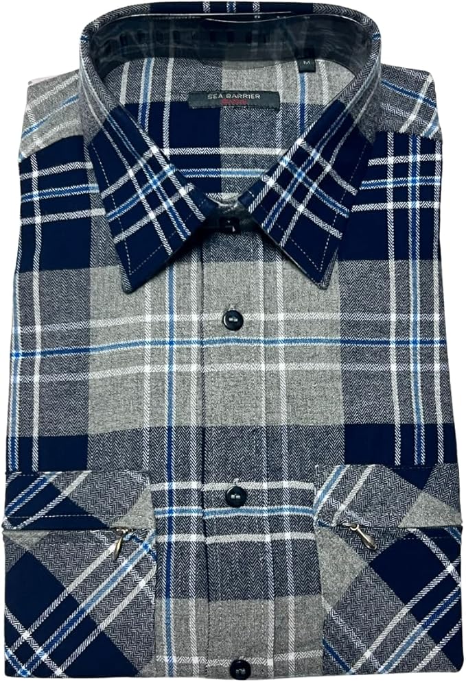 CAMICIA UOMO IN FLANELLA SEA BARRIER ART. MOENA