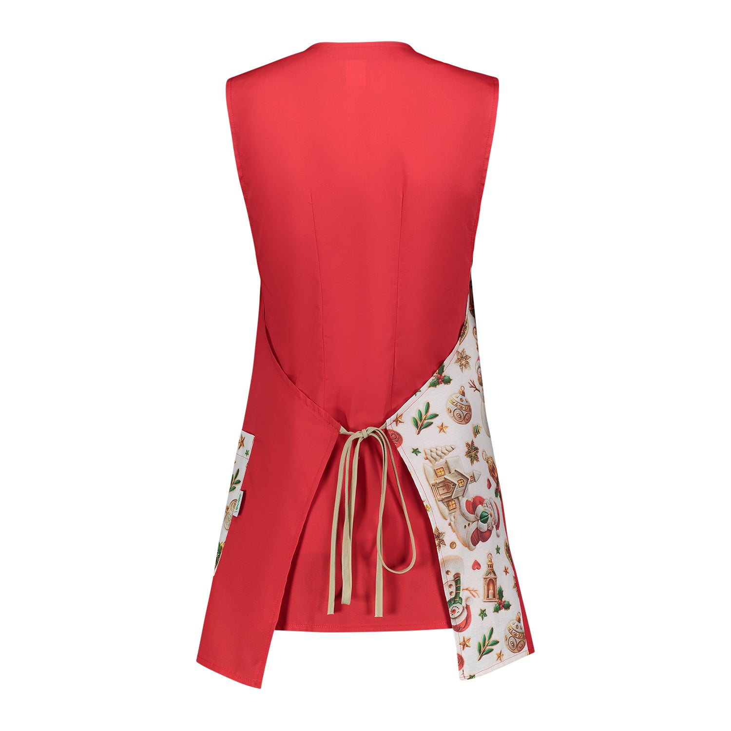 GREMBIULE NATALIZIO FRESIA ROSSO-N34