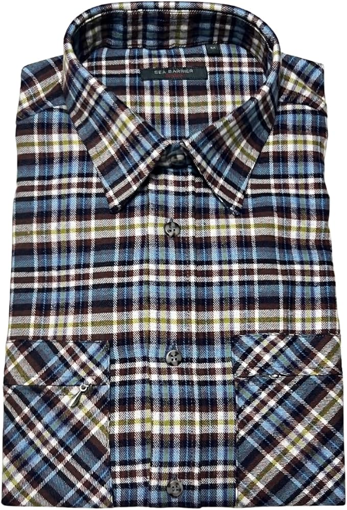 CAMICIA UOMO IN FLANELLA SEA BARRIER ART. MOENA
