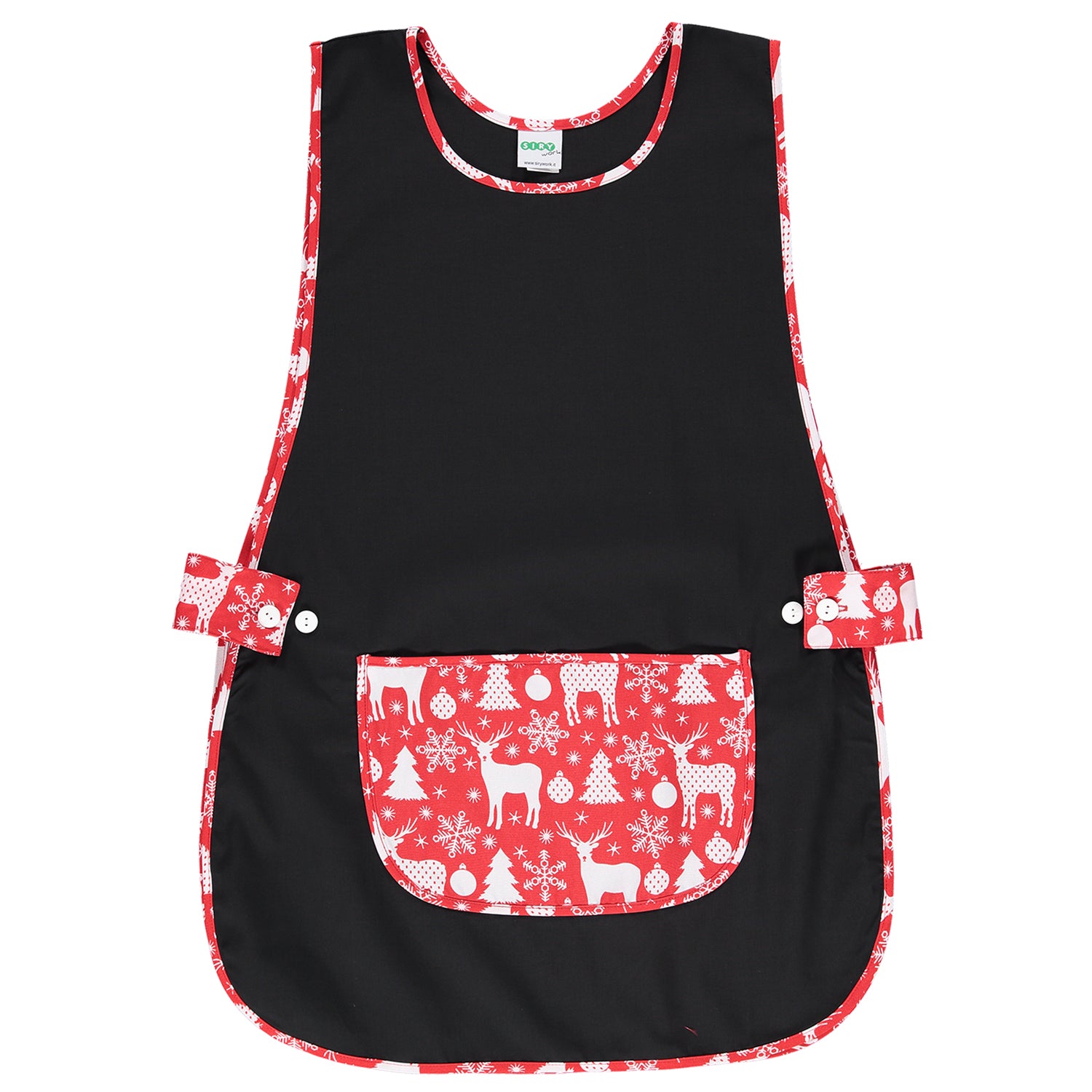 GREMBIULE NATALIZIO DALIA RENNE NERO