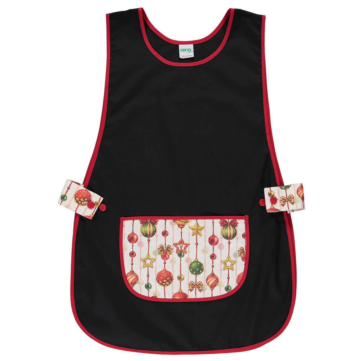 GREMBIULE NATALIZIO DALIA NERO-F42