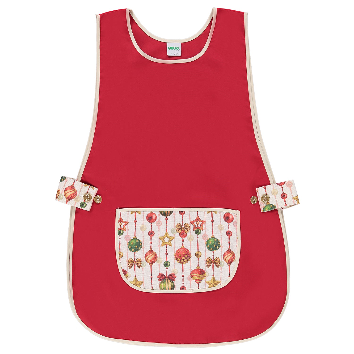 GREMBIULE NATALIZIO DALIA ROSSO-F52