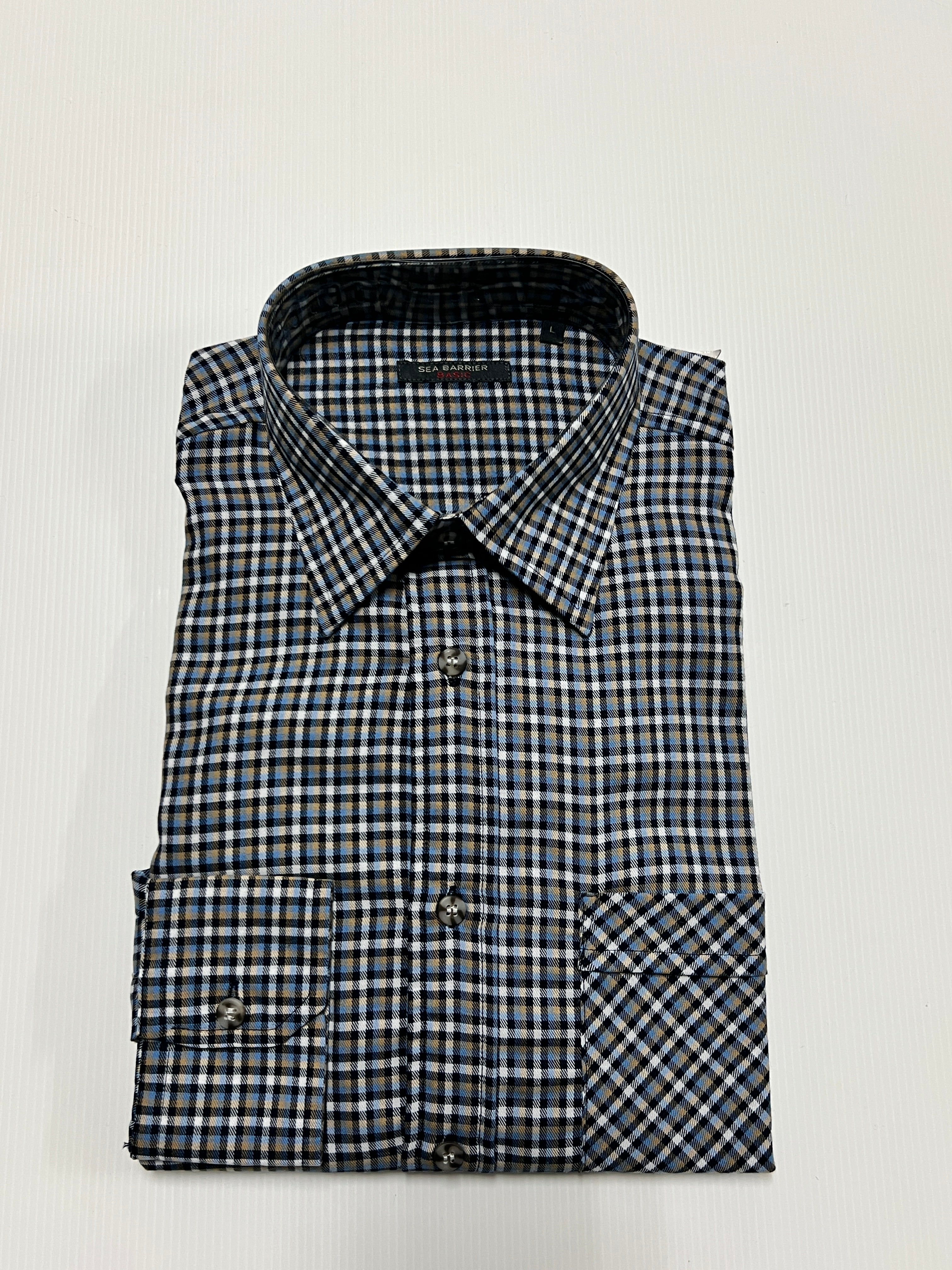 CAMICIA UOMO IN FLANELLA SEA BARRIER ART. FASSA