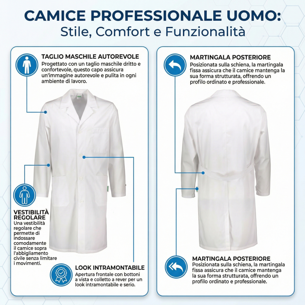 CAMICE UOMO DA LABORATORIO